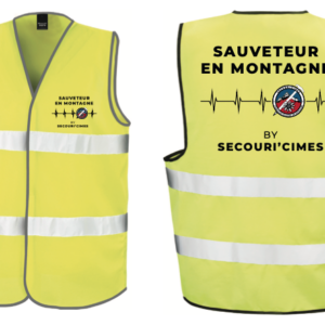 Gilet de signalisation Sauveteur en Montagne  Secouricimes